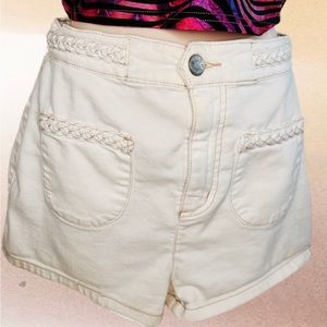 BDG High Rise Braided Shorts